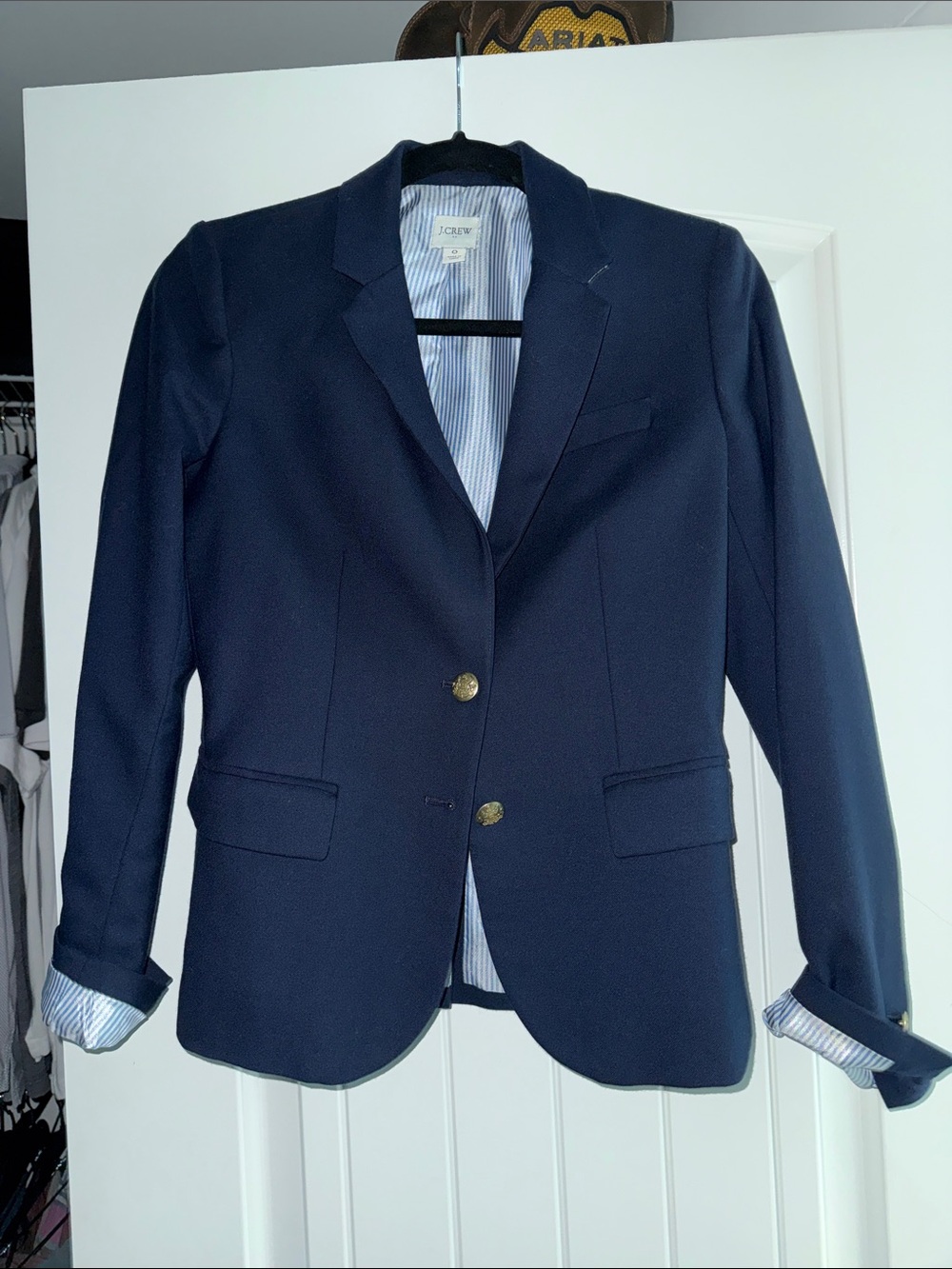 J. Crew Navy School Boy Blazer with Gold Buttons